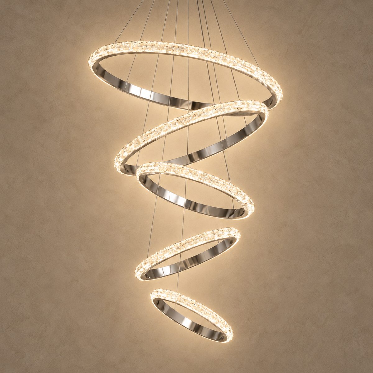 Crystal Chandelier – Dimmable LED – Opus