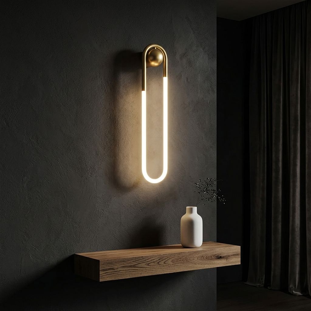 Cira brass wall light product view