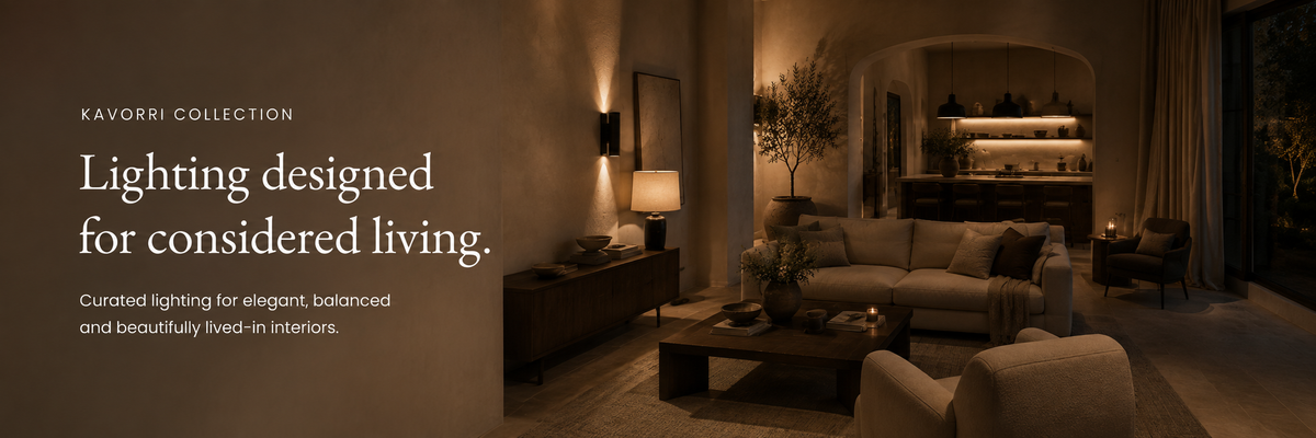 Lighting designed for considered living.