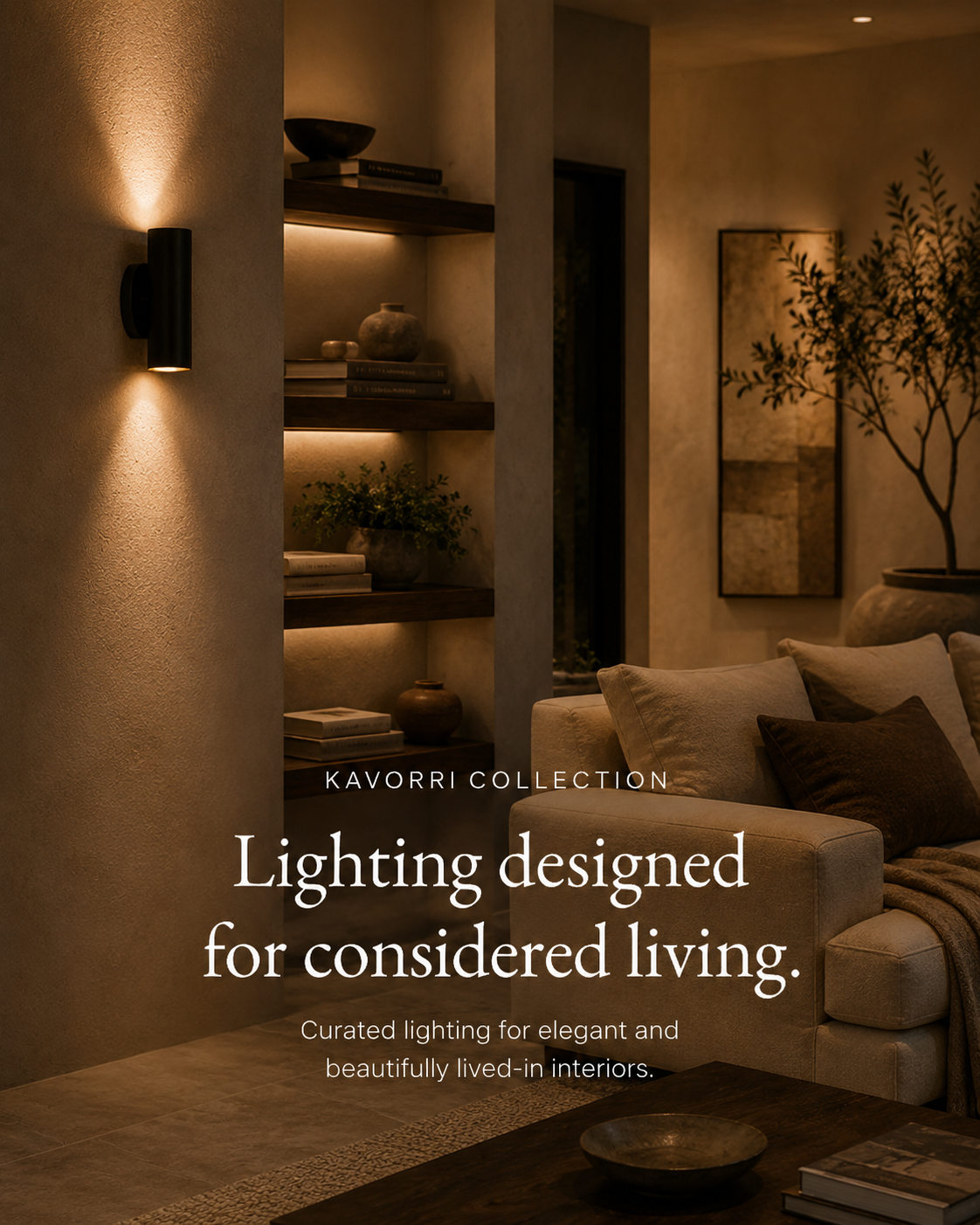 Lighting designed for considered living.