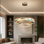 Glass Chandelier – Wave, Dimmable LED – Avelis