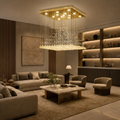 Crystal Chandelier – Raindrop, LED – Anya