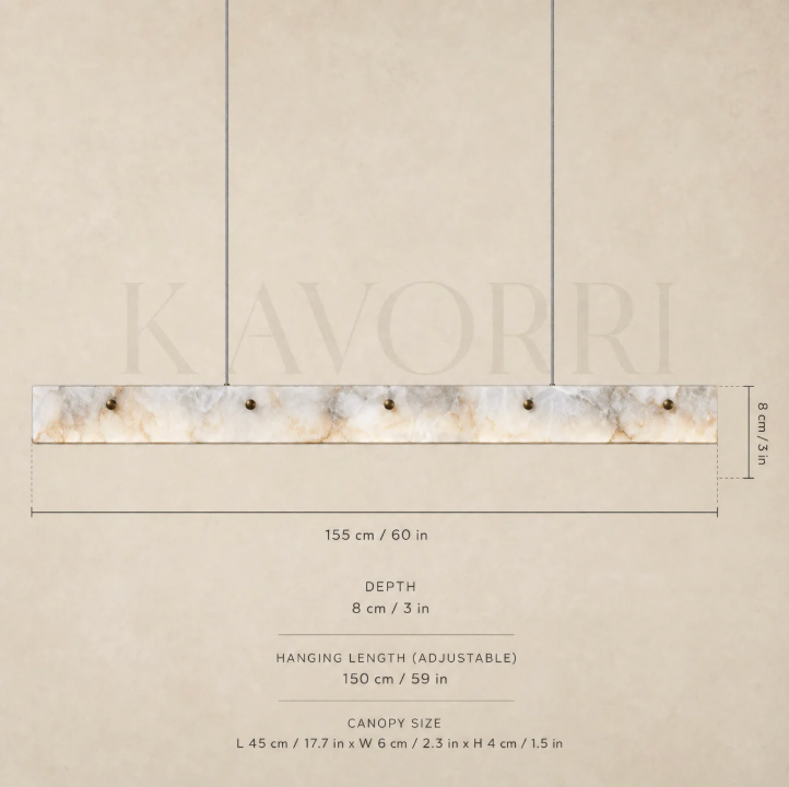 Marble Chandelier – LED – Auralis