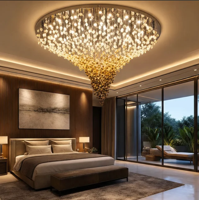 LED Ceiling Light – Crystal, Dimmable – Arctic