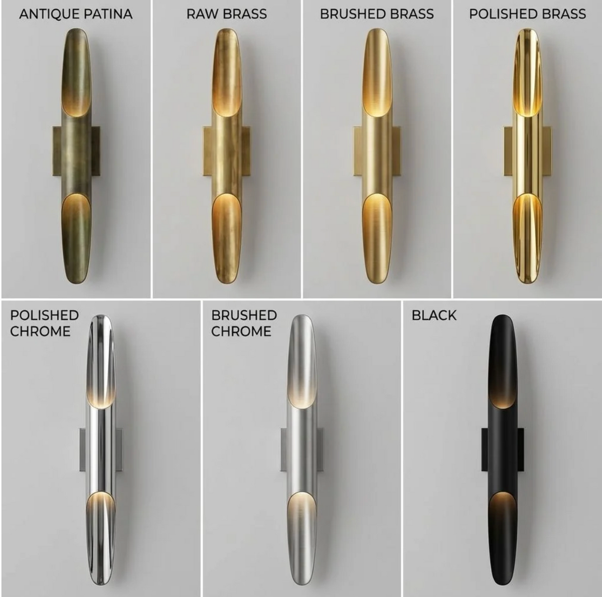 Brass Wall Light – LED – Nimes