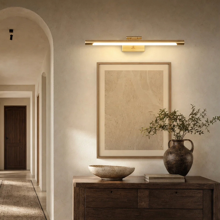 Akia brass wall light in a contemporary interior – image 4