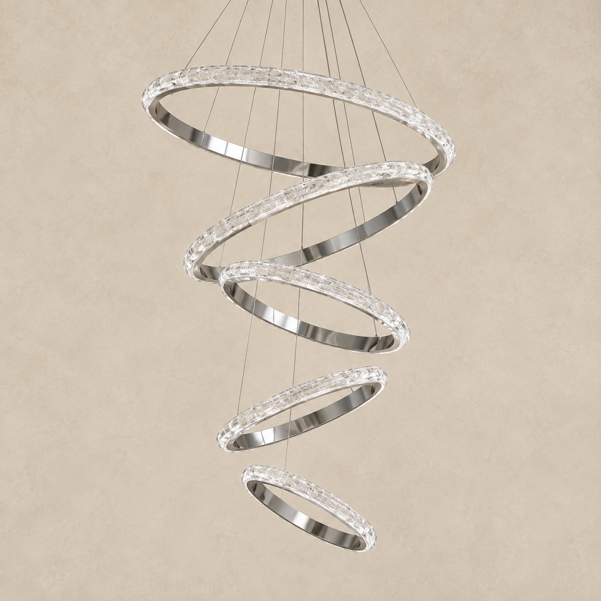Crystal Chandelier – Dimmable LED – Opus