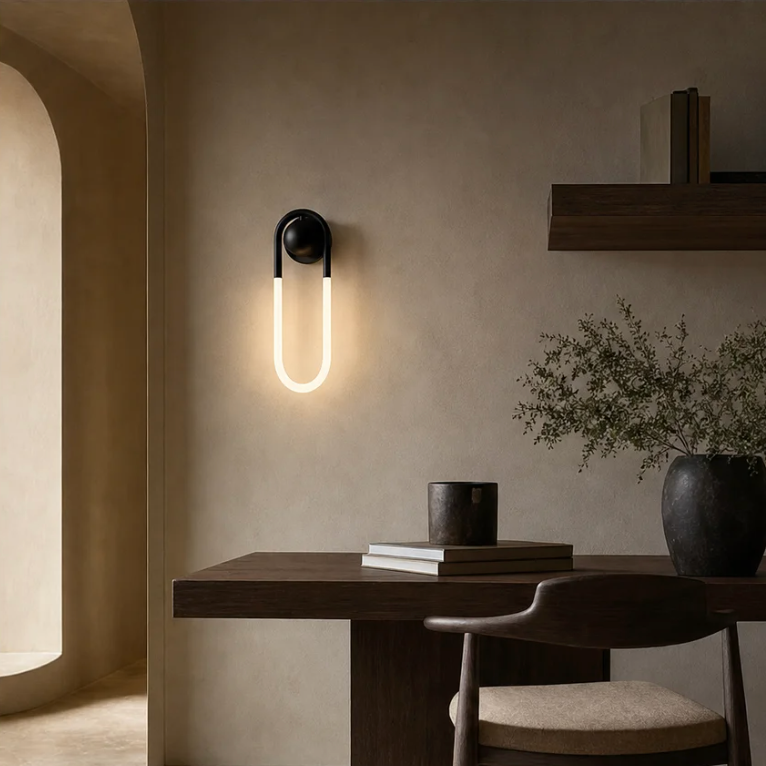 Cira brass wall light in a contemporary interior – image 6