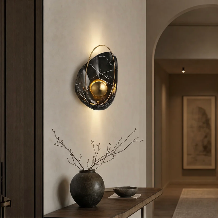 Conus copper wall light in a contemporary interior – image 2