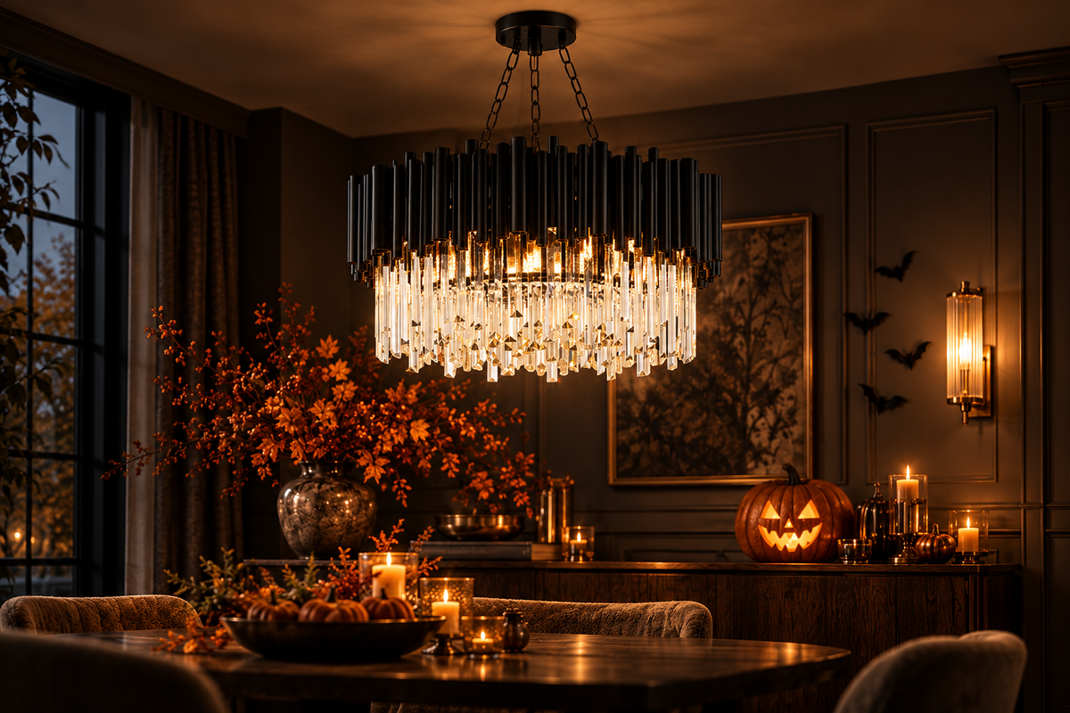 Warm autumn interior with Kavorri lighting