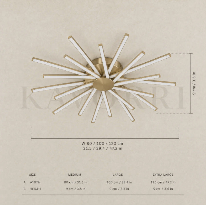 Aura ceiling light by KAVORRI