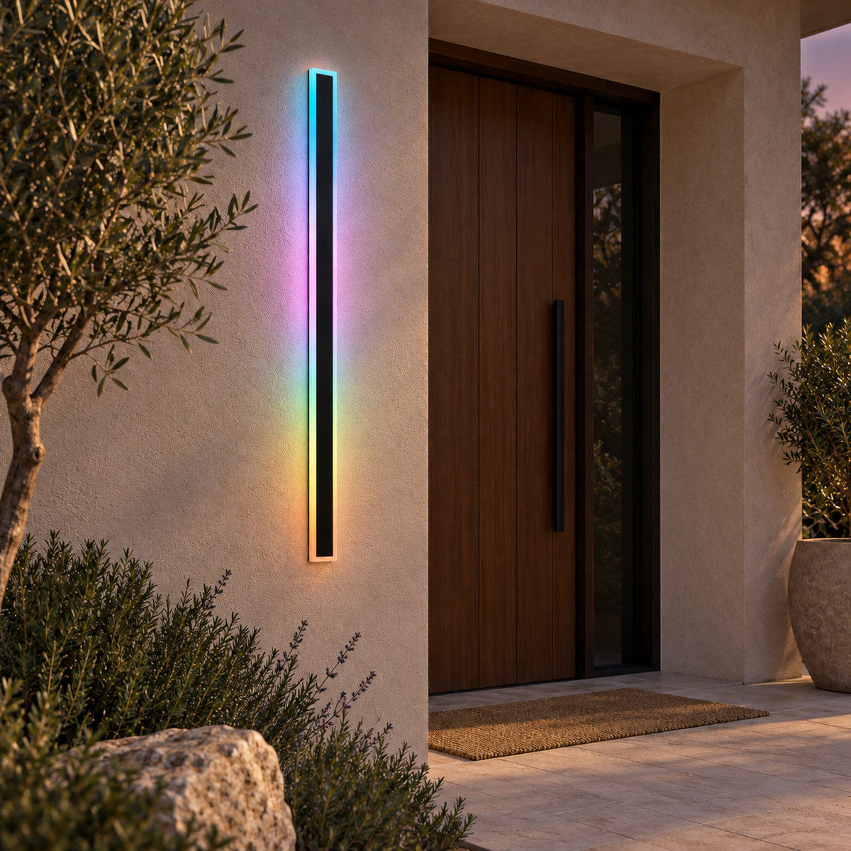 Bolt RGB outdoor light – light on