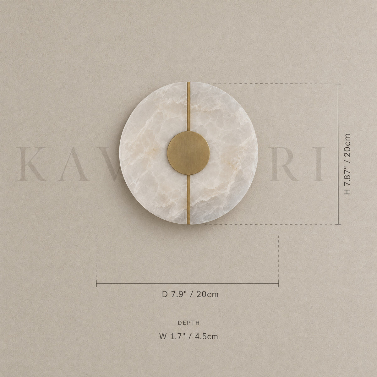 Carrara wall light by KAVORRI
