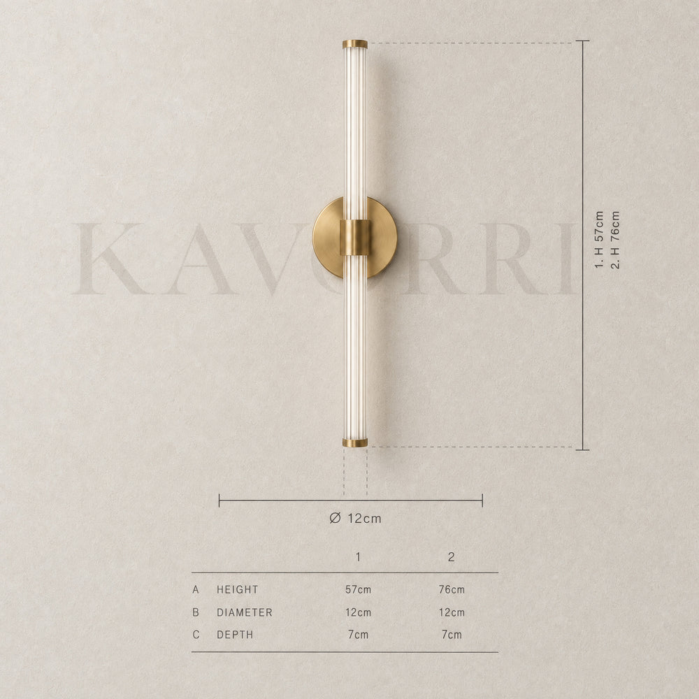 Modern Wall Light – Dimmable LED – Cela dimensions