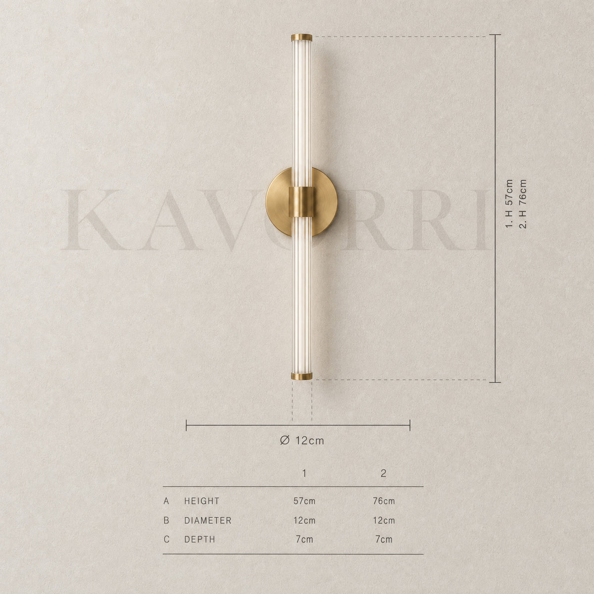 Cela wall light by KAVORRI