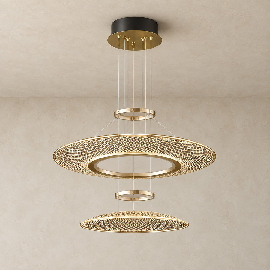 Modern Pendant Light – Aluminium, Dimmable LED – Circa — light off