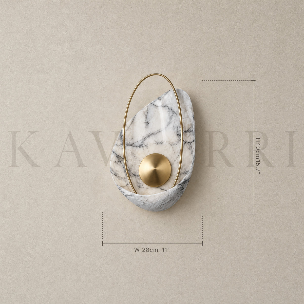 Conus wall light by KAVORRI