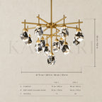 Crystal Rocks chandelier