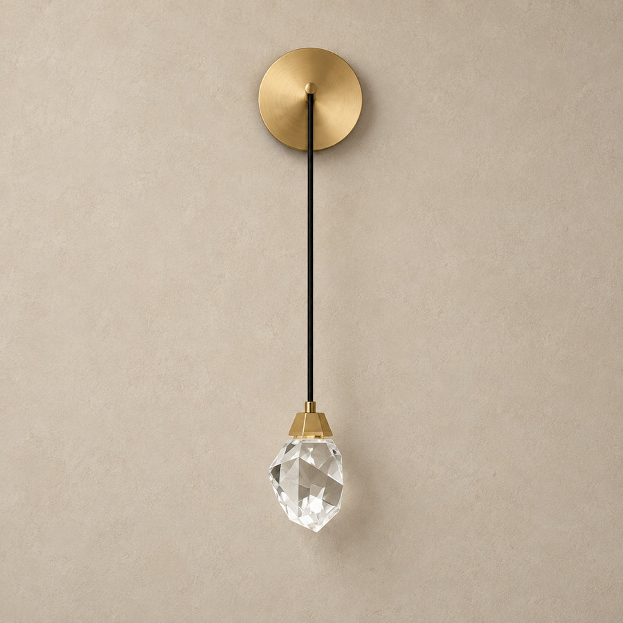 Crystal Wall Light – LED – Crystal Rocks Single