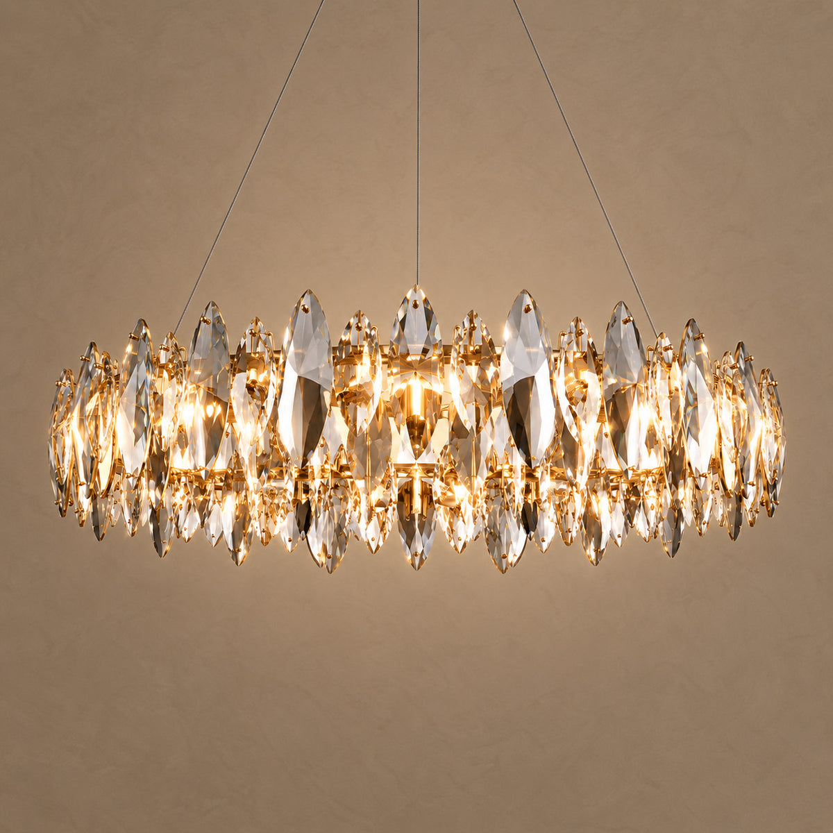 Ethereal chandelier – light on