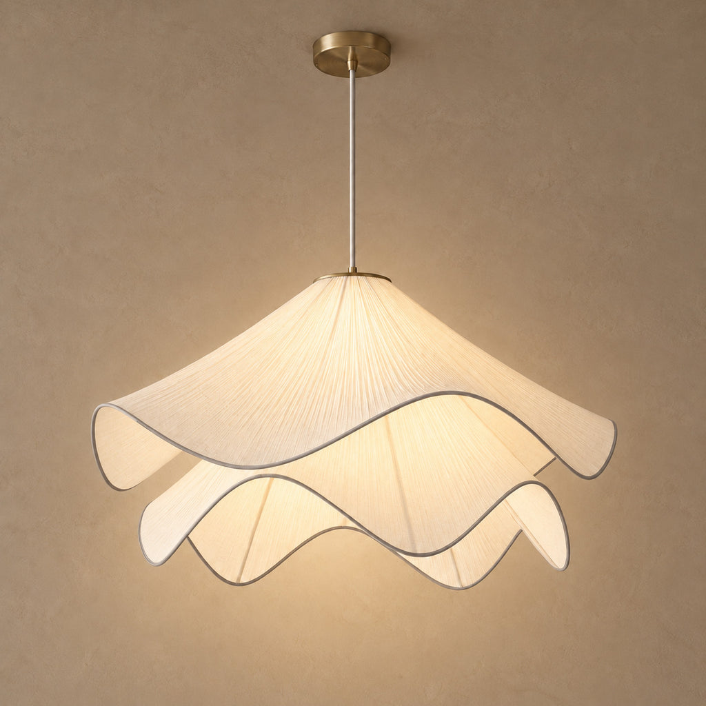 Fleur pendant light – light on