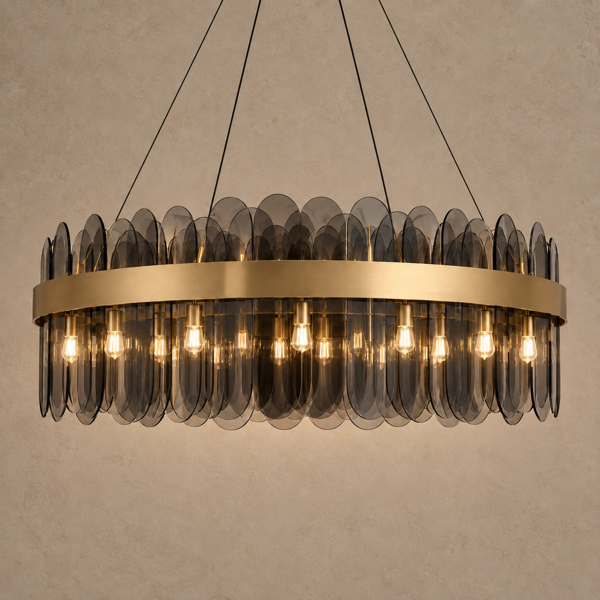 Halena chandelier – light on