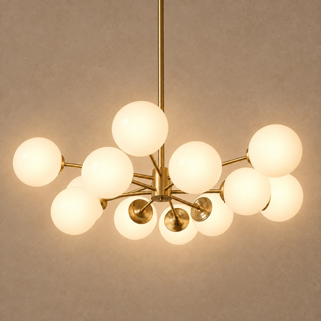 Irislume chandelier – light on