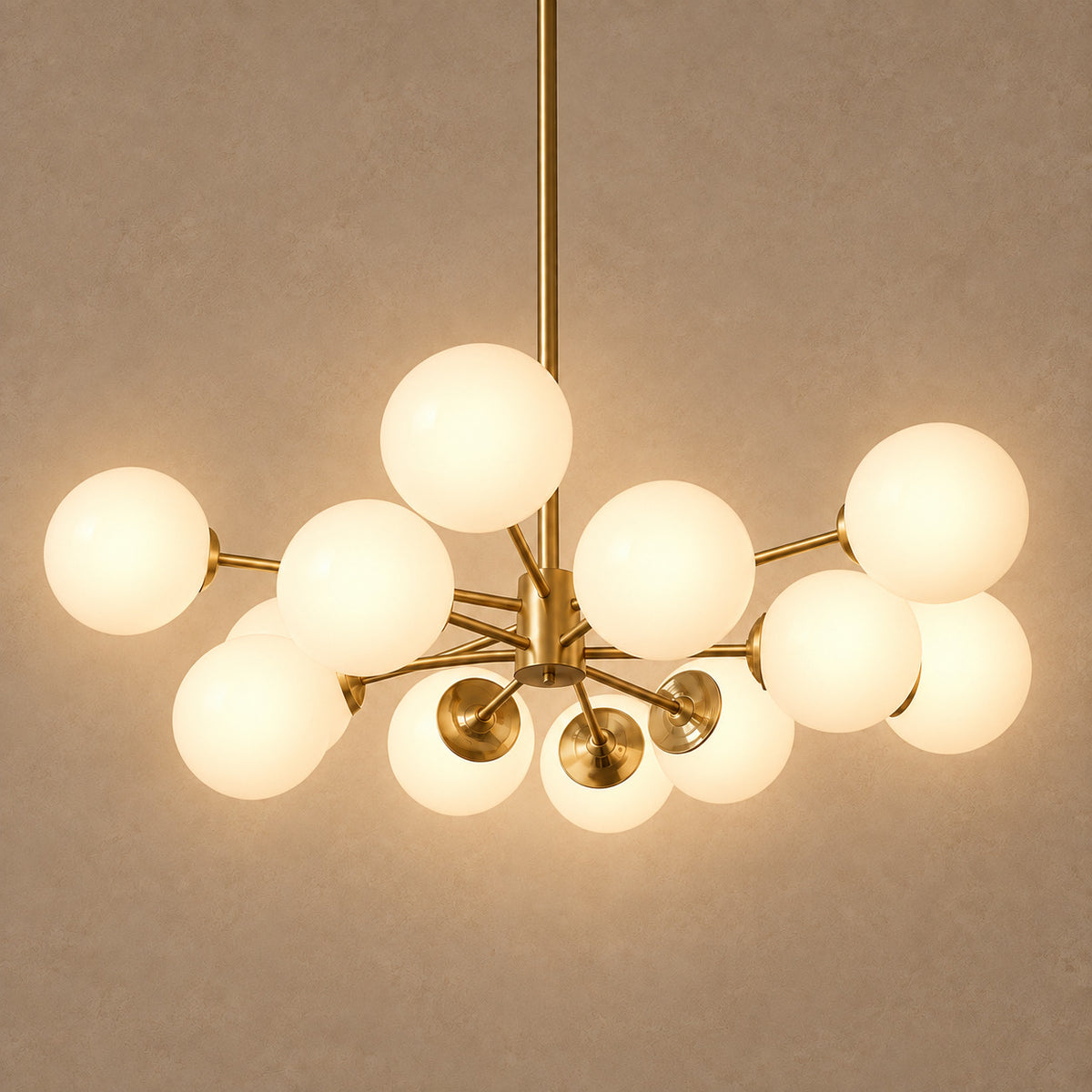 Irislume chandelier – light on