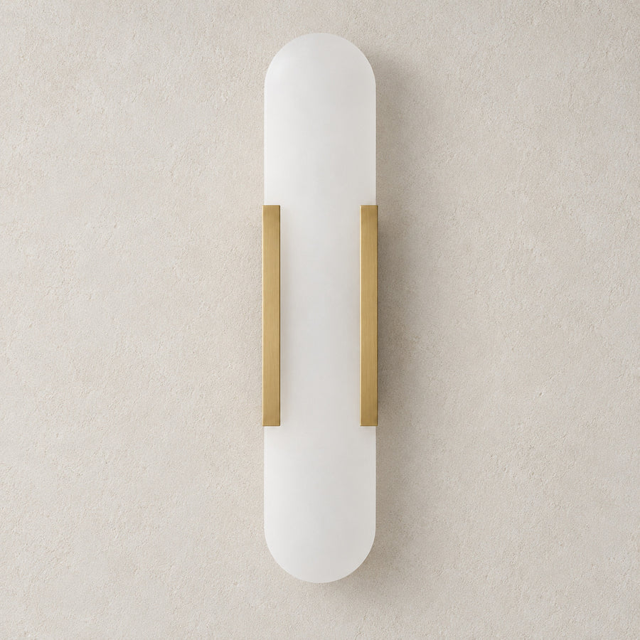 Marble Wall Light – LED – Iron — light off