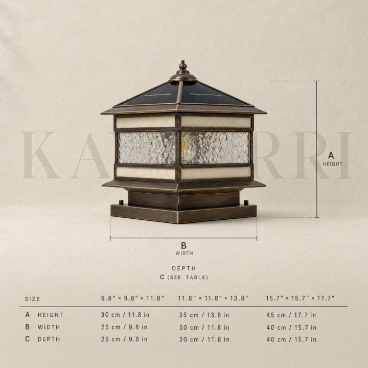 Lena outdoor light by KAVORRI