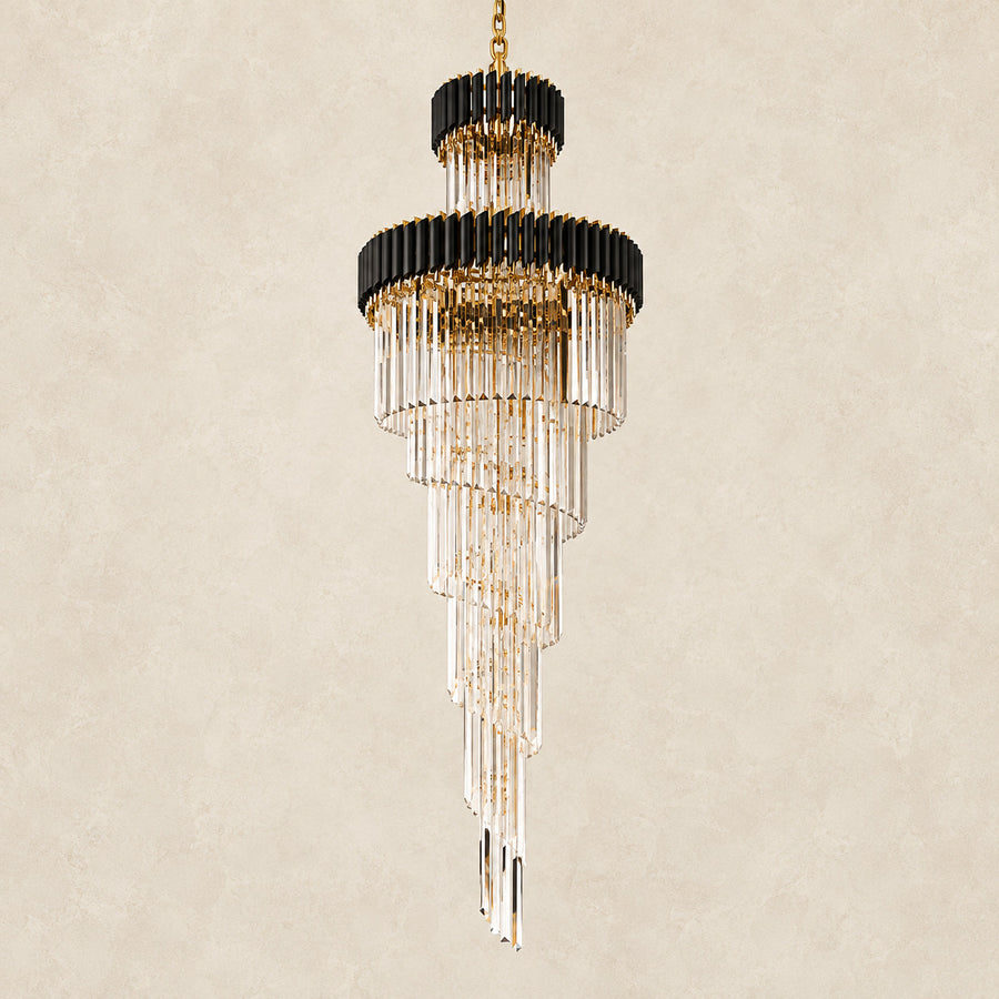 Crystal Chandelier – Cone, Dimmable LED – Likana — light off