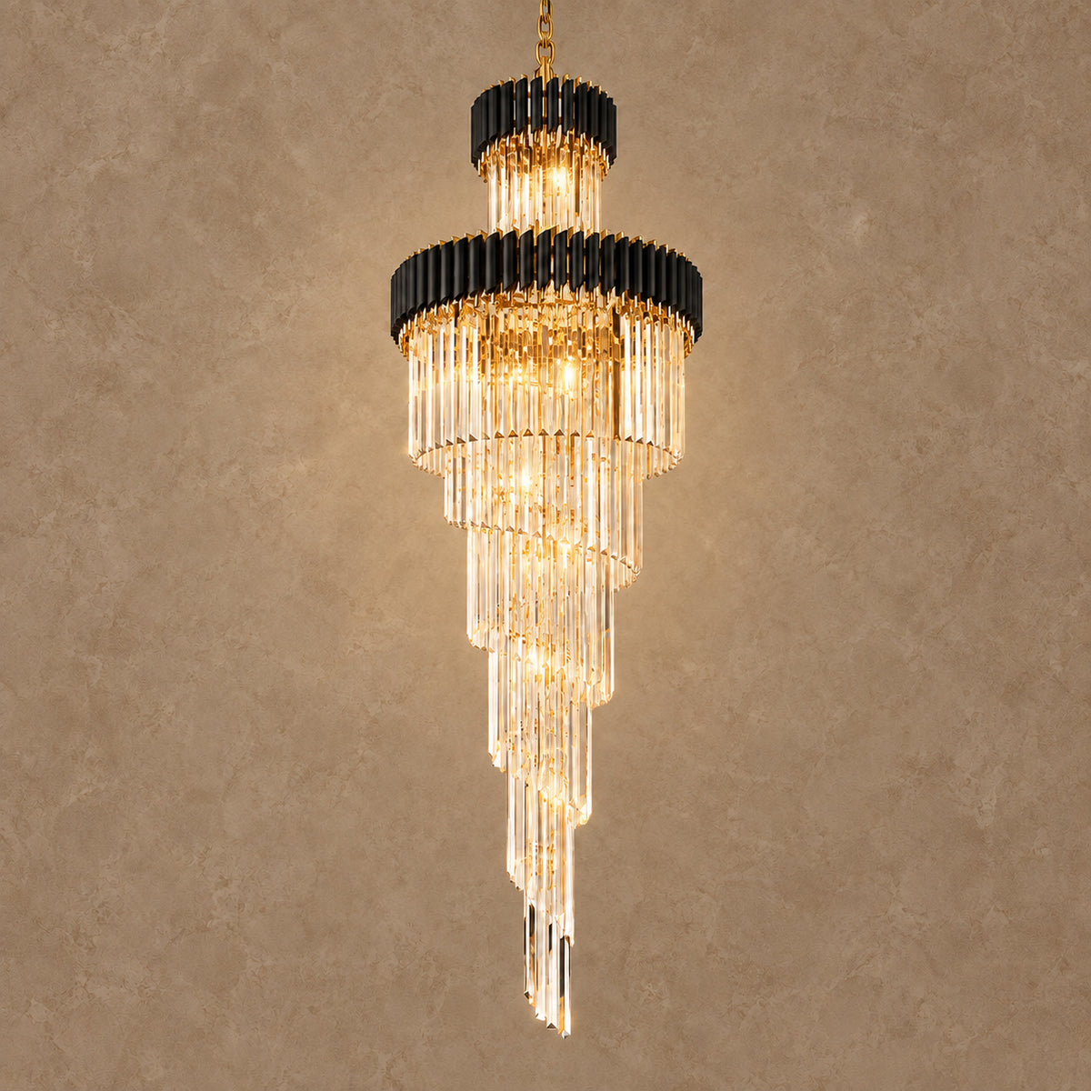 Likana chandelier – light on