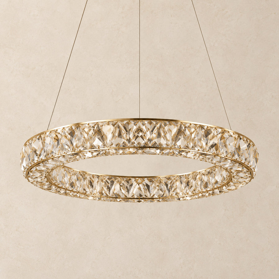 Crystal Chandelier – Dimmable LED – Lumeria — light off