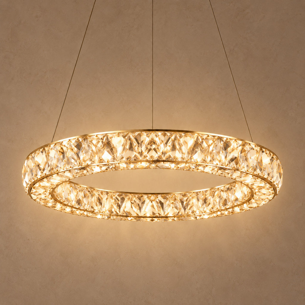 Lumeria chandelier – light on