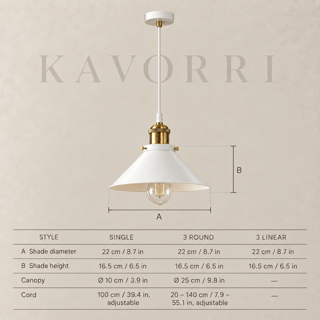 Lumiere by KAVORRI – dimensions