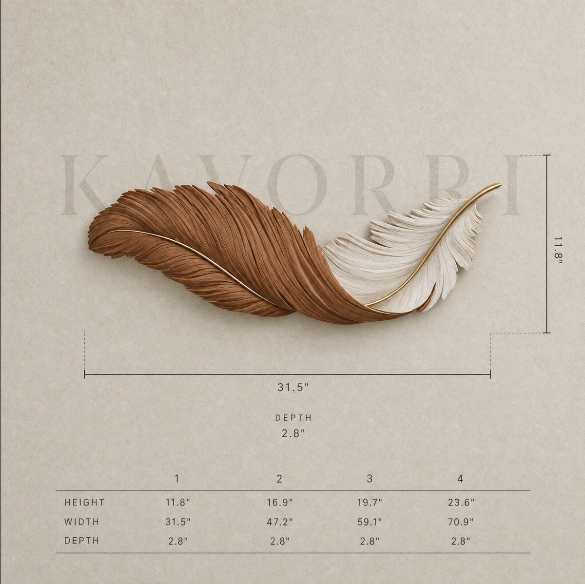 Maia wall light by KAVORRI