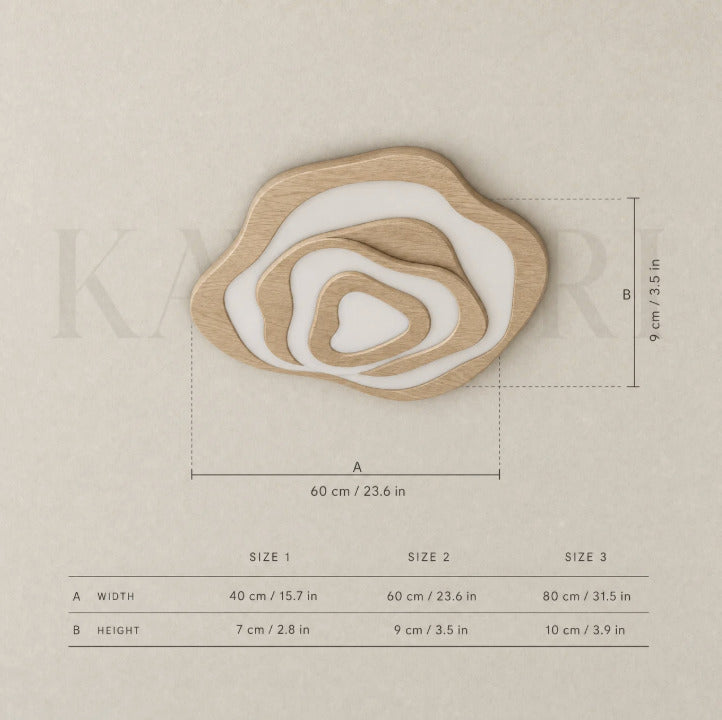Maple ceiling light by KAVORRI