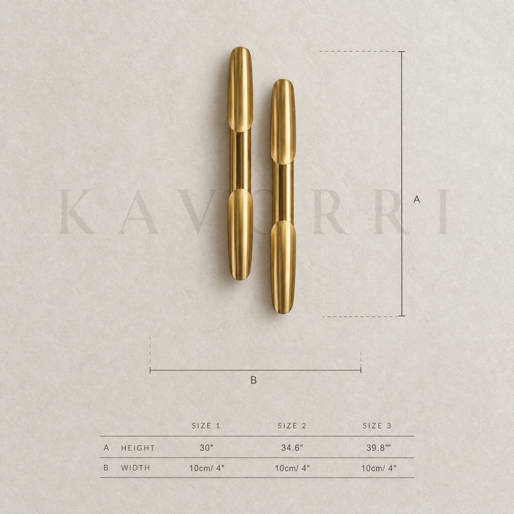 Brass Wall Light – LED – Nimes dimensions