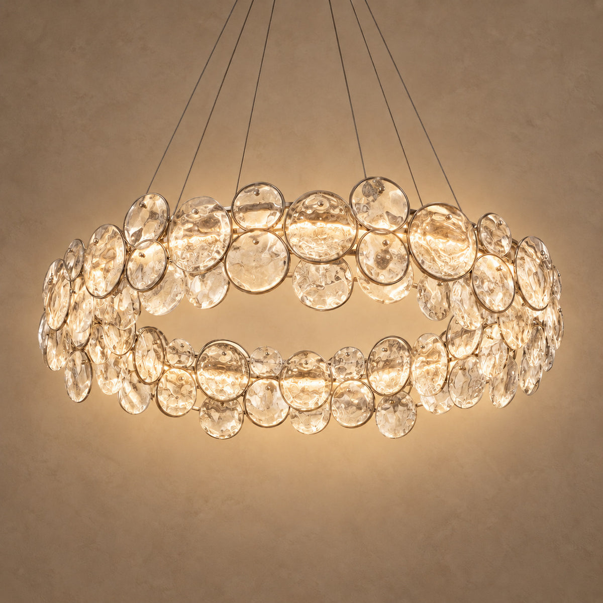 Noa chandelier – light on