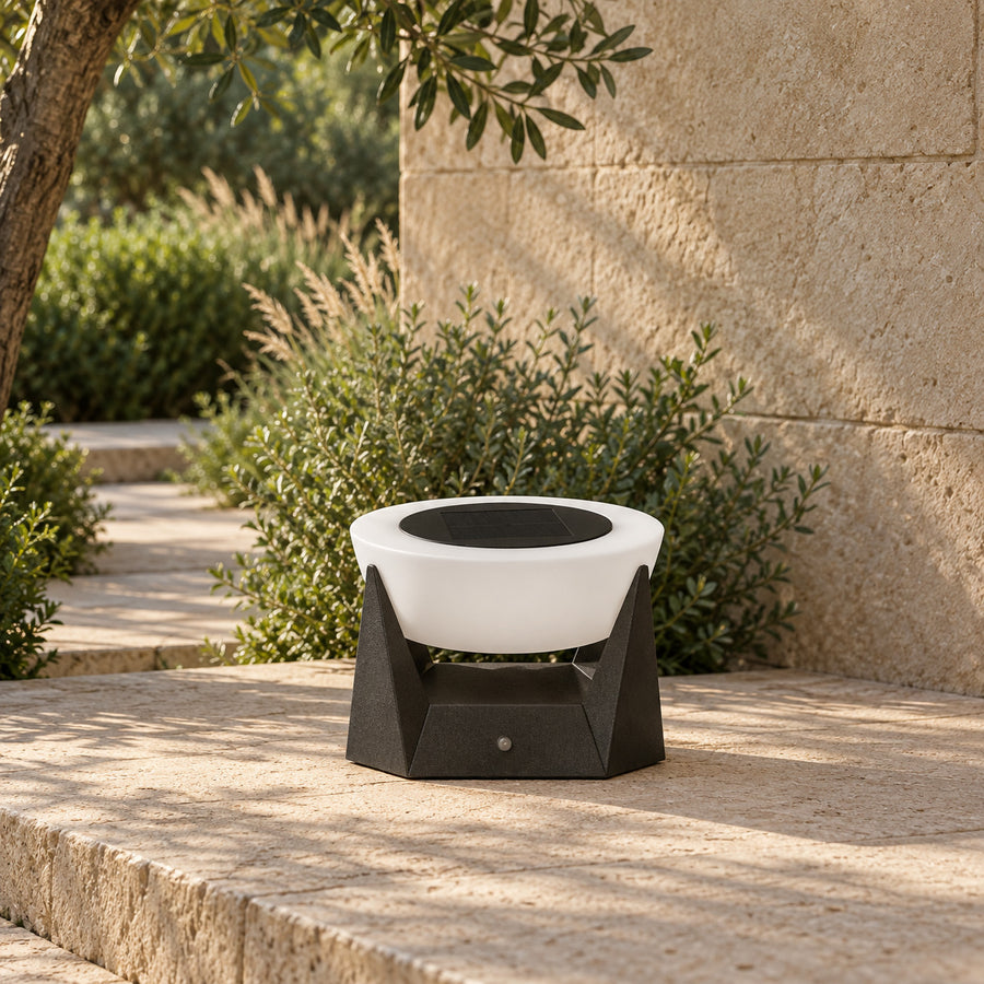 Outdoor Solar Lamp – Stainless Steel, LED – Noctara