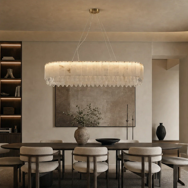 Opaline chandelier