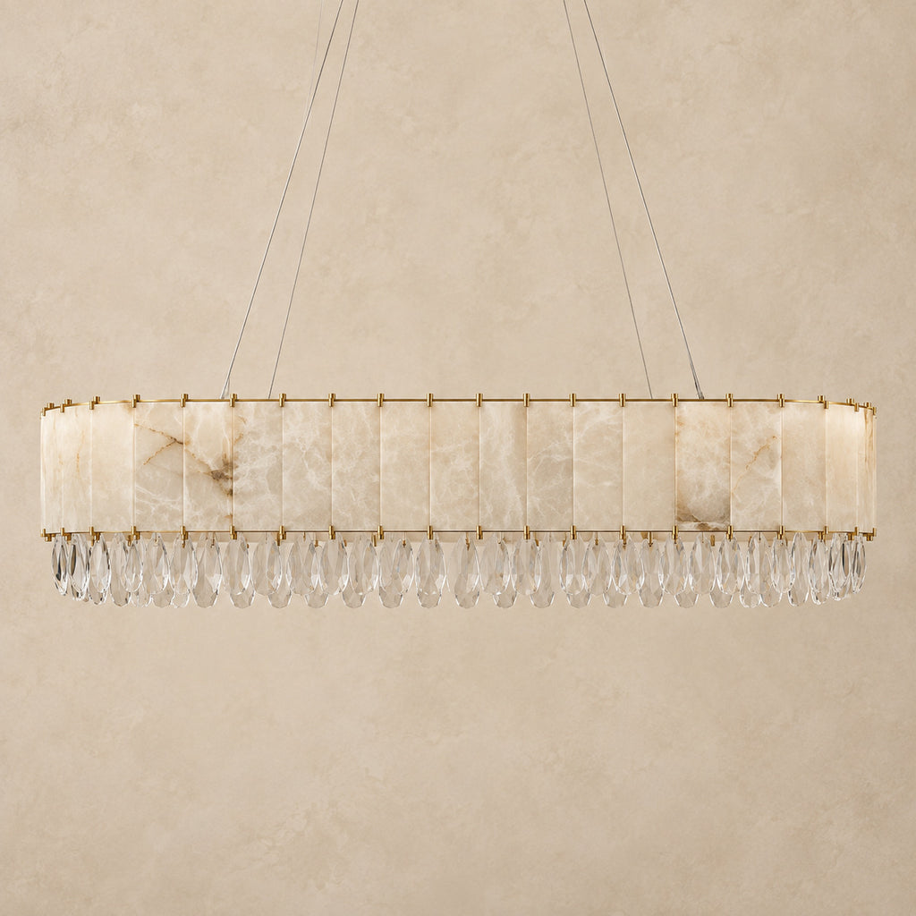 Opaline chandelier – light off