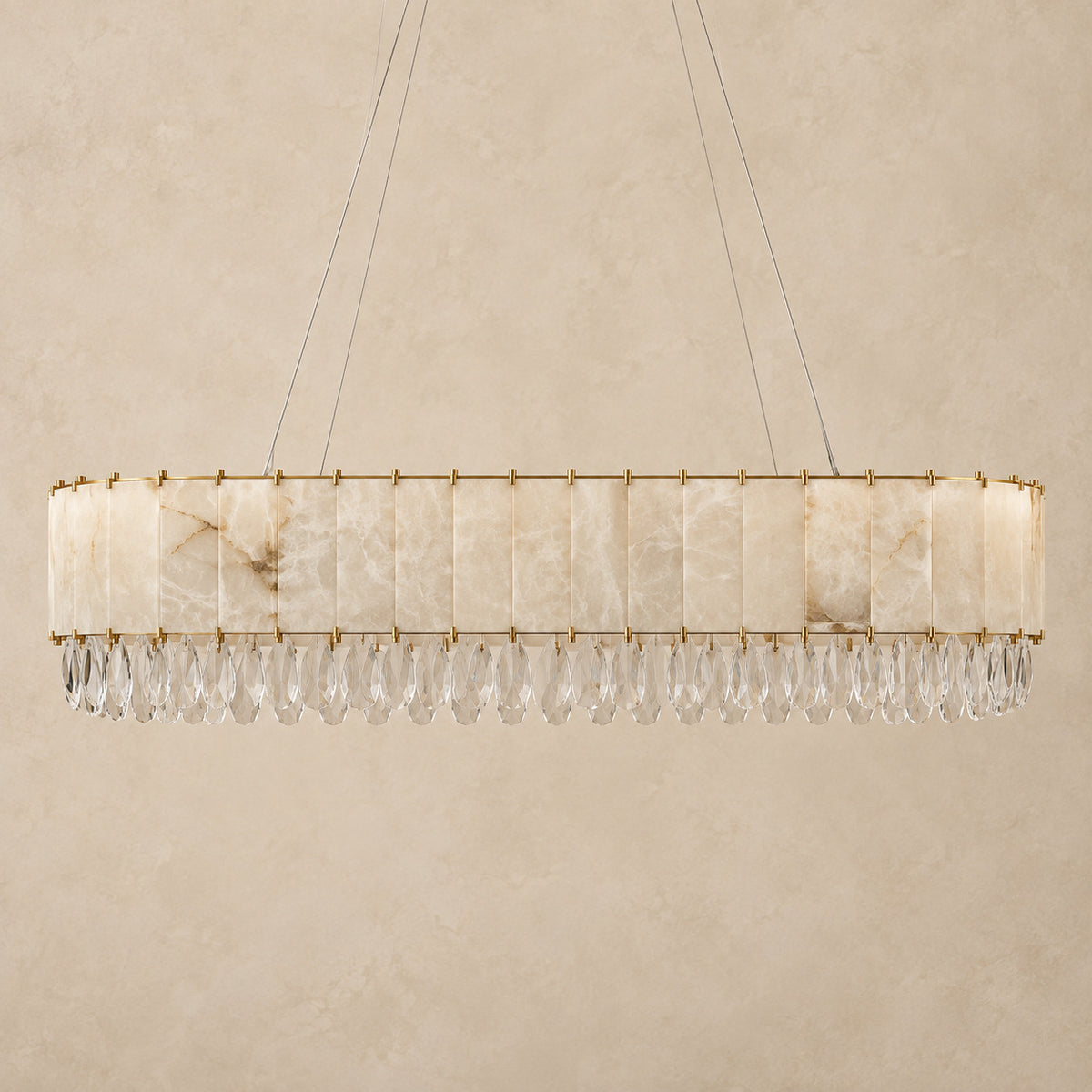 Opaline chandelier – light off