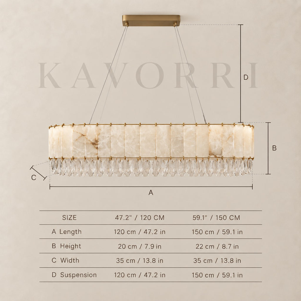Opaline by KAVORRI – dimensions