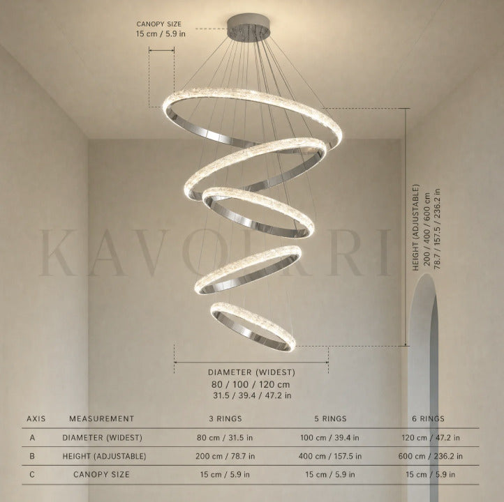 Opus chandelier