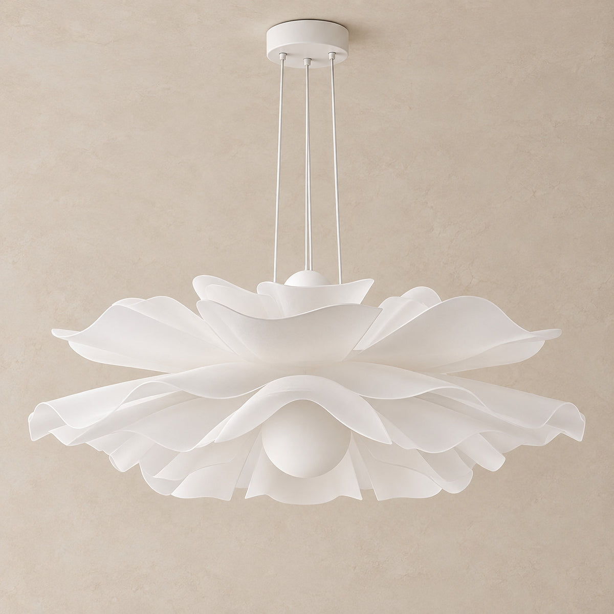 Rose pendant light – light off