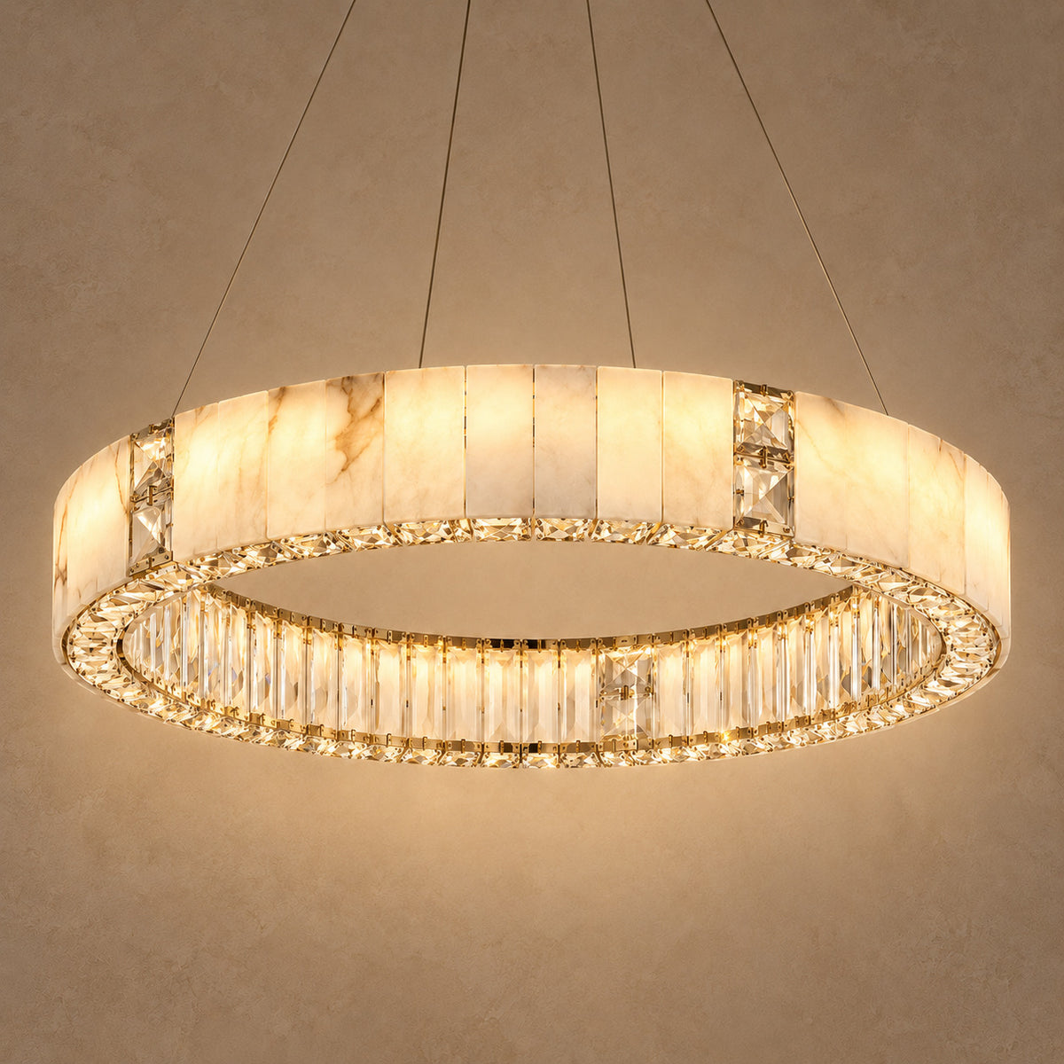 Seraph chandelier – light on