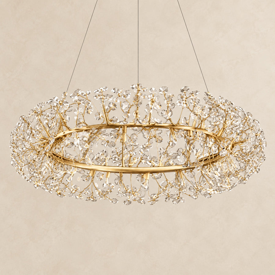 Crystal Chandelier – Linear, Dimmable LED – Serenza