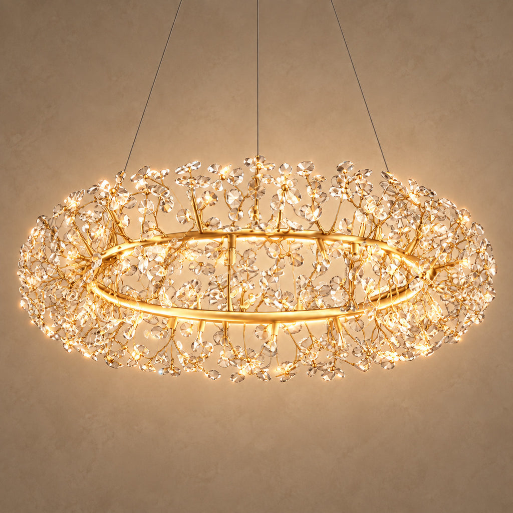 Serenza chandelier – light on