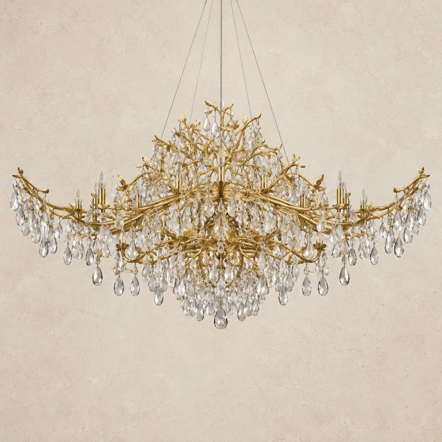 Modern Tree Branch Chandelier – Crystal, Dimmable LED – Seya